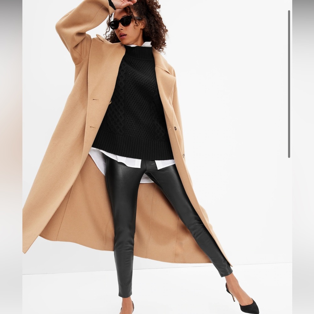 Express Black Skinny Leather Pants